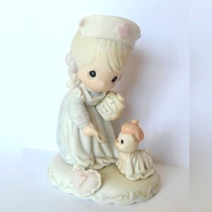 Precious Moments Growing In Grace Age 7 Baby Gift Collectible Porcelain Figurine